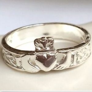 Sterling Silver Claddagh Ring Irish Celtic 5 7 9